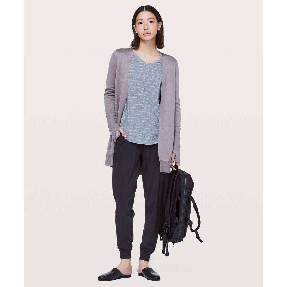 Lululemon City Street Cardigan Mystique Heathered Mystique Soft Cashmere Blend